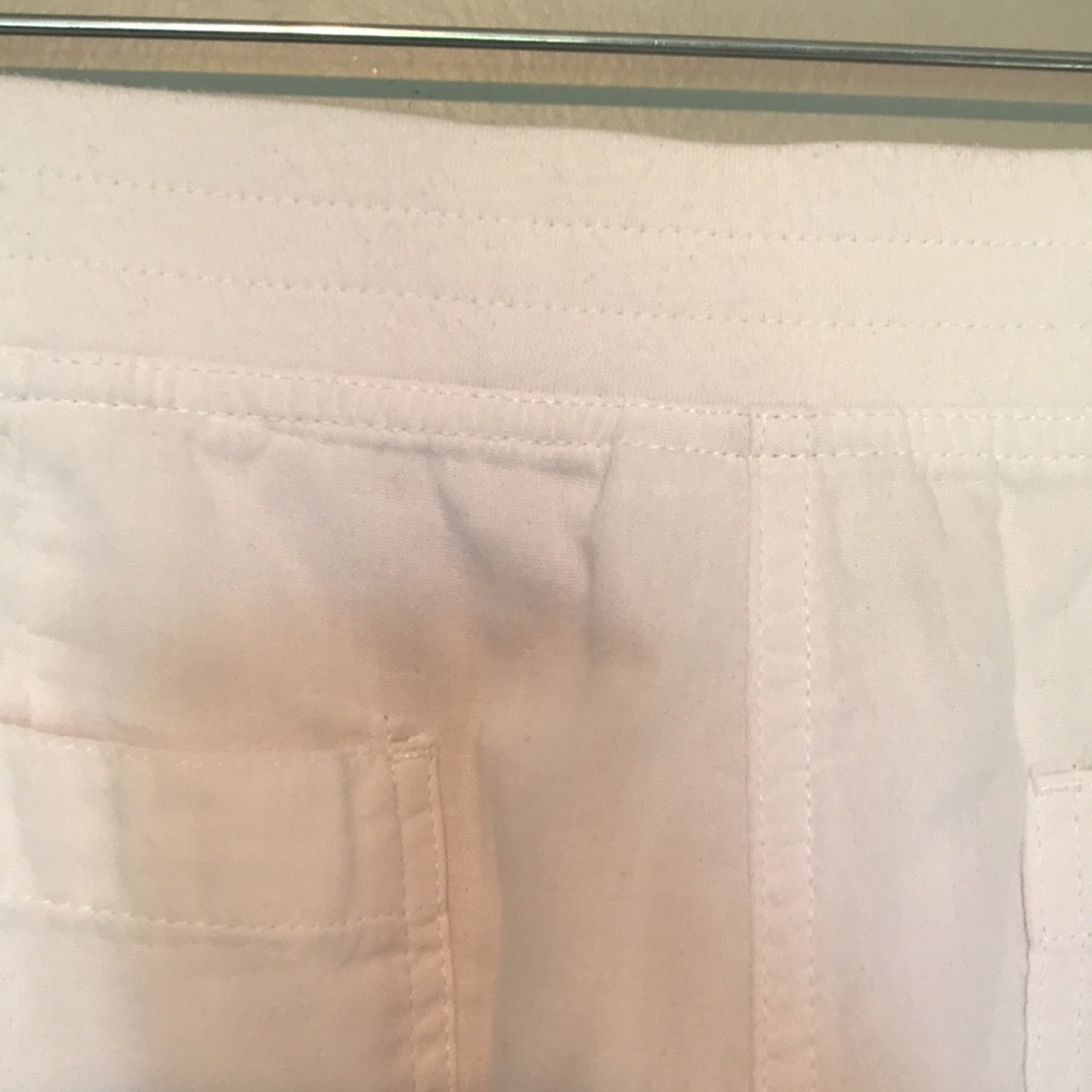 J Jill white cotton cuffed pants - Picture 6 of 8